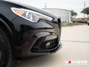  Alfa Romeo Stelvio Front Splitter - Carbon Fiber - Quadrifoglio